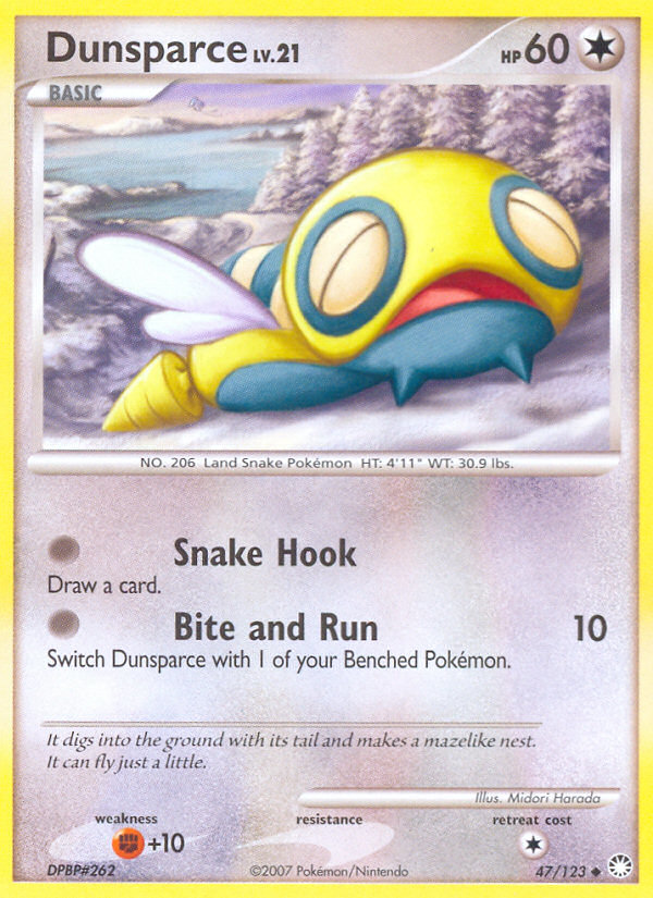 Dunsparce (47/123) [Diamond &amp; Pearl: Mysterious Treasures] 