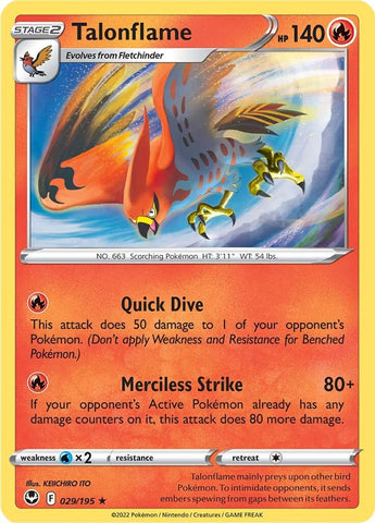 Talonflame (029/195) [Sword &amp; Shield: Silver Tempest] 