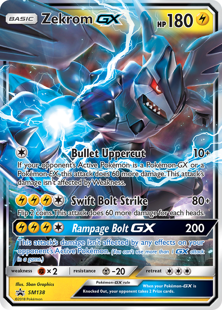 Zekrom GX (SM138) [Sun &amp; Moon: Black Star Promos] 