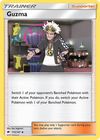 Guzma (115/147) [Sun &amp; Moon: Burning Shadows] 