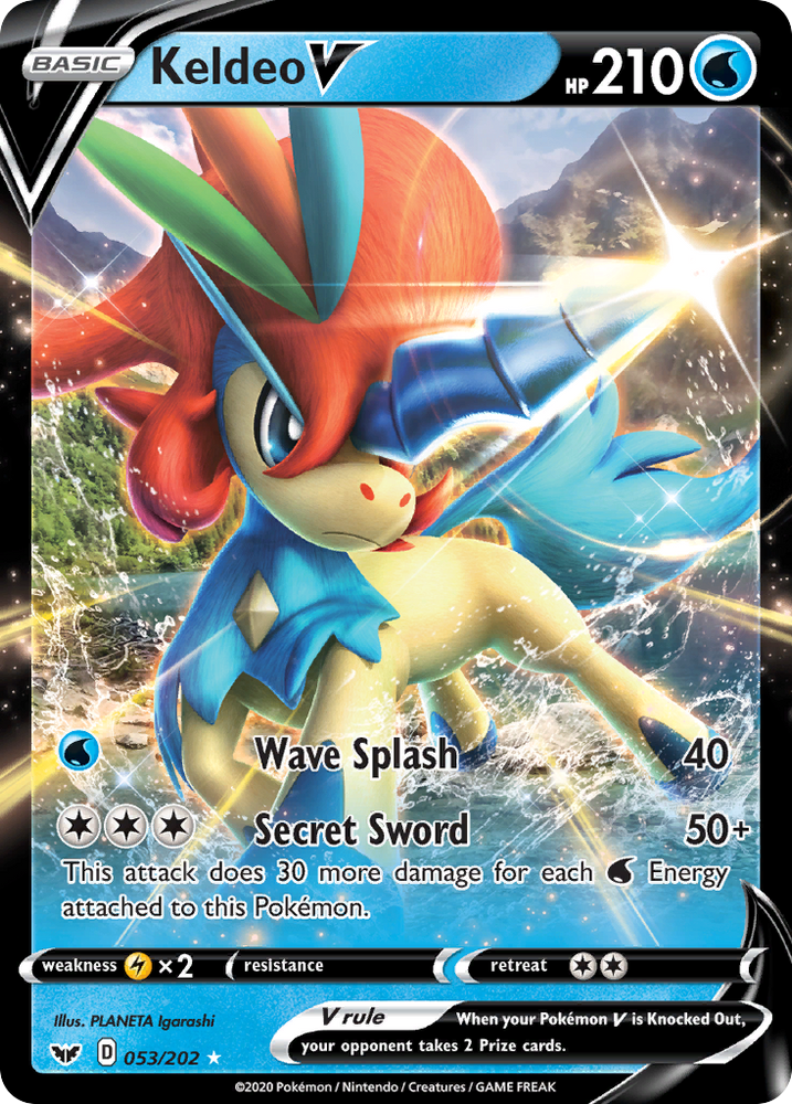 Keldeo V (053/202) [Sword &amp; Shield: Base Set] 