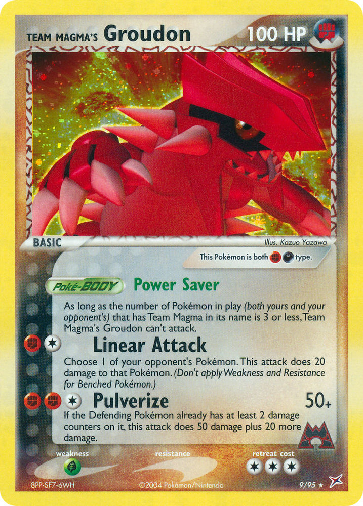 Team Magma's Groudon (9/95) (Theme Deck Exclusive) [EX: Team Magma vs. Team Aqua] 