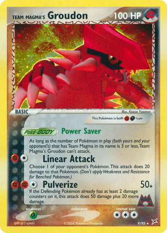 Team Magma's Groudon (9/95) (Theme Deck Exclusive) [EX: Team Magma vs. Team Aqua] 
