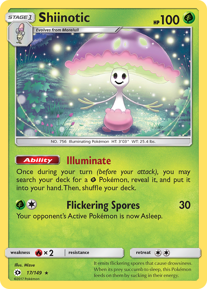 Shiinotic (17/149) [Sun &amp; Moon: Base Set] 