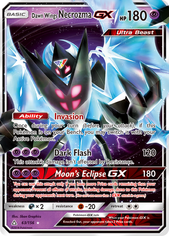 Dawn Wings Necrozma GX (63/156) [Sun &amp; Moon: Ultra Prism] 