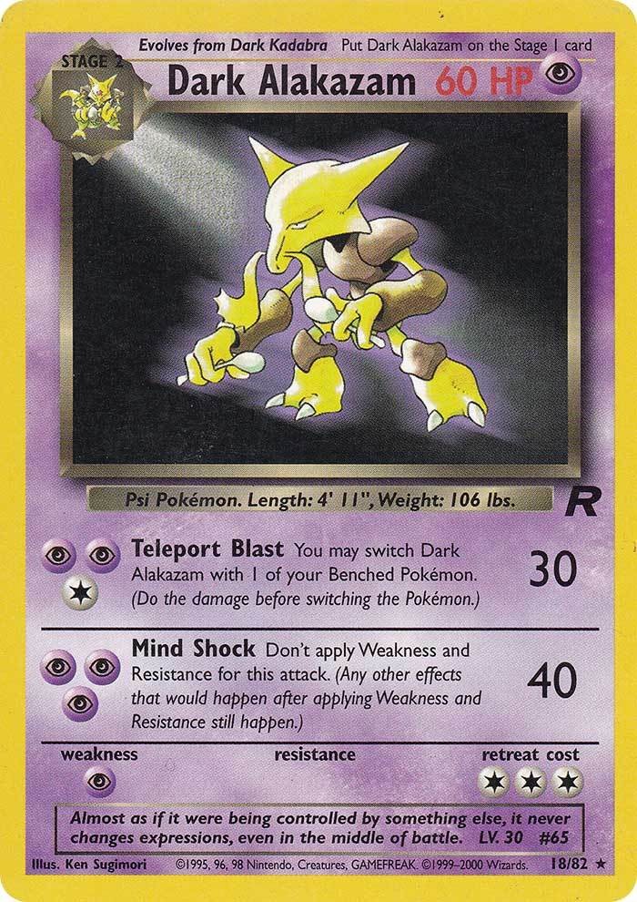 Darth Alakazam (18/82) [Team Rocket Unlimited] 