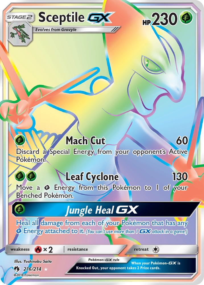 Sceptile GX (216/214) [Sun &amp; Moon: Lost Thunder] 