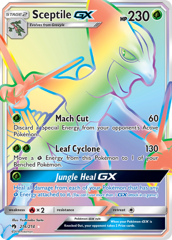 Sceptile GX (216/214) [Sun &amp; Moon: Lost Thunder] 