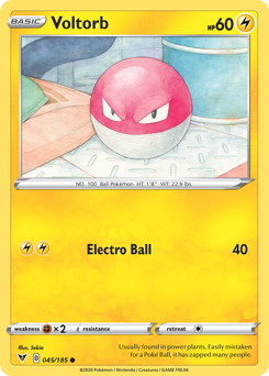 Voltorb (045/185) [Sword &amp; Shield: Vivid Voltage] 