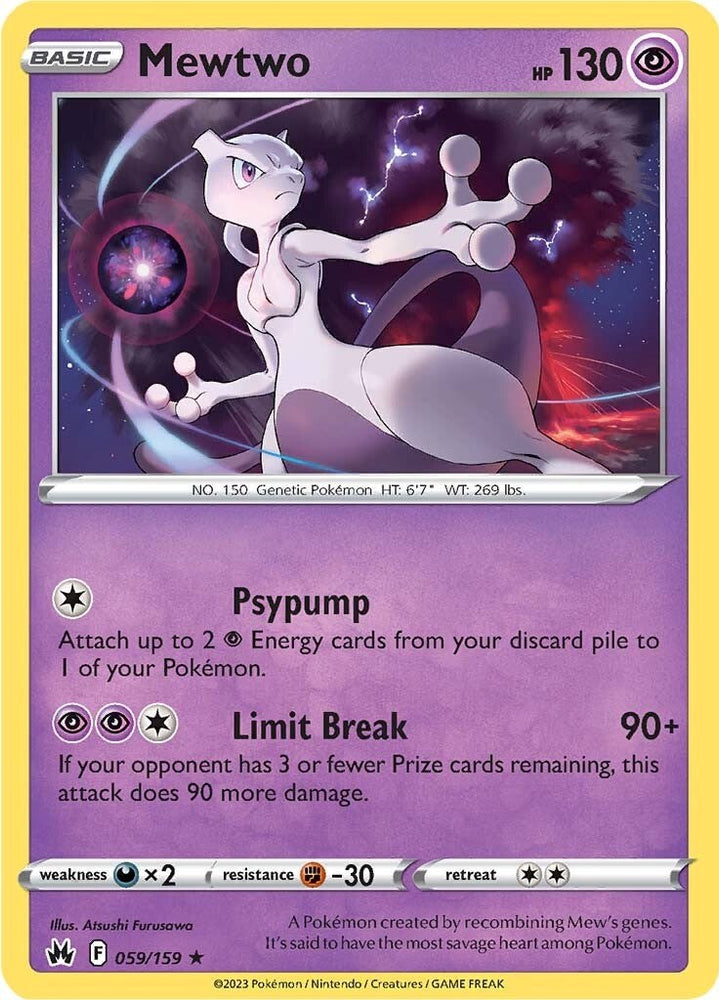 Mewtwo (059/159) [Sword &amp; Shield: Crown Zenith] 