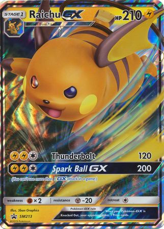 Raichu GX (SM213) (Jumbo Card) [Sun &amp; Moon: Black Star Promos] 