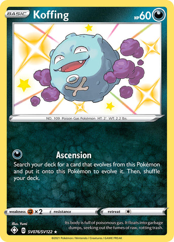 Koffing (SV076/SV122) [Sword &amp; Shield: Shining Fates] 