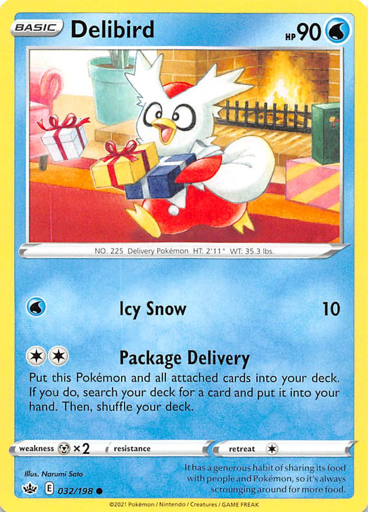 Delibird (032/198) [Sword &amp; Shield: Chilling Reign] 