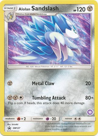 Alolan Sandslash (SM127) (Exclusive Deck #16) [Sun &amp; Moon: Trainer Kit - Alolan Sandslash] 