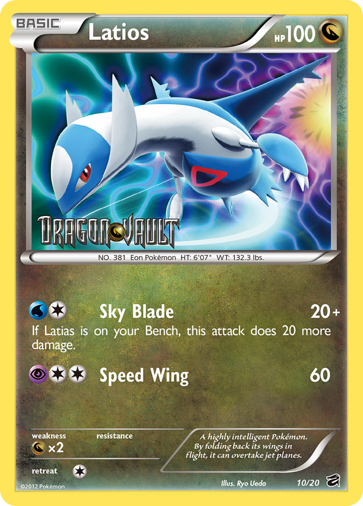 Latios (10/20) (Blister Exclusive) [Black &amp; White: Dragon Vault] 