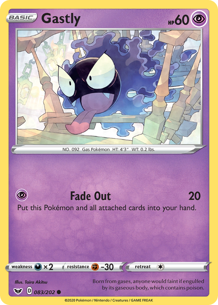 Gastly (083/202) [Sword &amp; Shield: Base Set] 