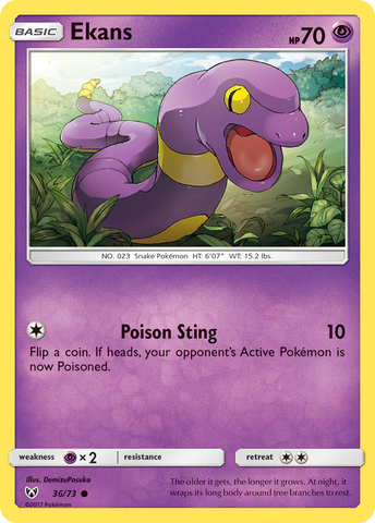 Ekans (36/73) [Sun &amp; Moon: Shining Legends] 