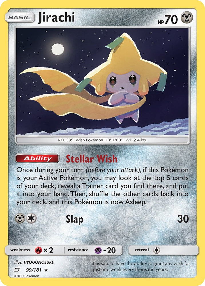 Jirachi (99/181) (Theme Deck Exclusive) [Sun &amp; Moon: Team Up] 