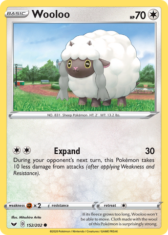 Wooloo (152/202) [Sword &amp; Shield: Base Set] 