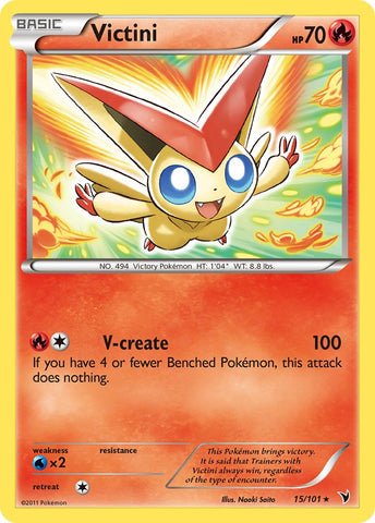 Victini (15/101) (Theme Deck Exclusive) [Black &amp; White: Noble Victories] 