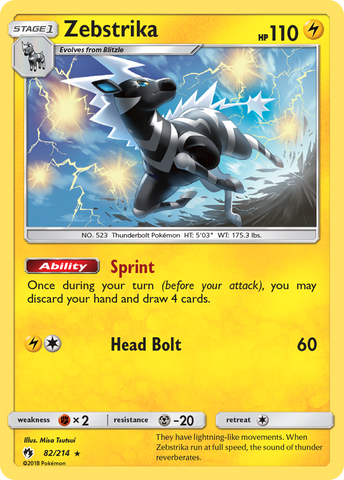 Zebstrika (82/214) [Sun &amp; Moon: Lost Thunder] 