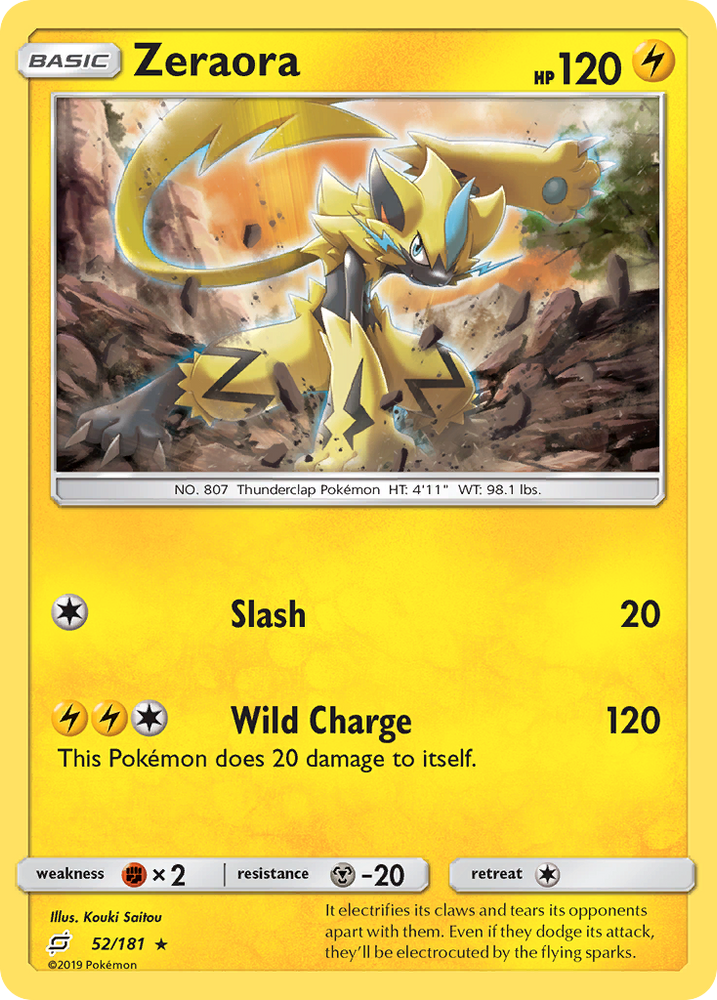 Zeraora (52/181) [Sun &amp; Moon: Team Up] 