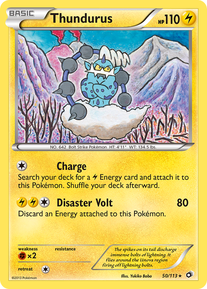 Thundurus (50/113) (Theme Deck Exclusive) [Black &amp; White: Legendary Treasures] 