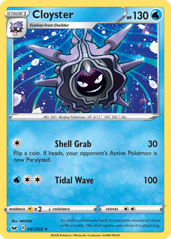 Cloyster (041/202) [Sword &amp; Shield: Base Set] 