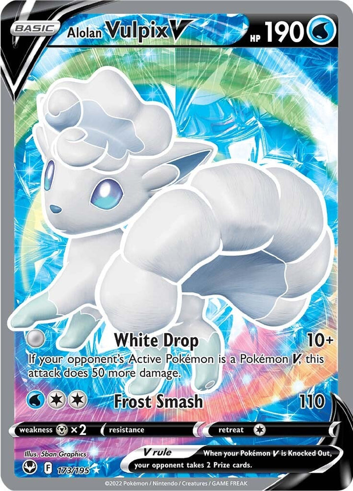 Alolan Vulpix V (173/195) [Sword &amp; Shield: Silver Tempest] 