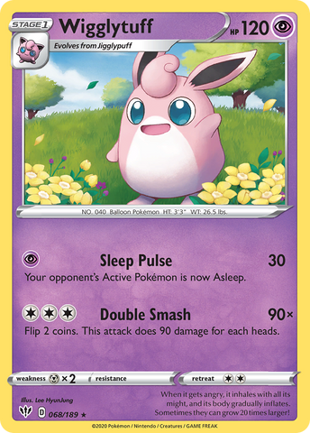 Wigglytuff (068/189) [Sword &amp; Shield: Darkness Ablaze] 