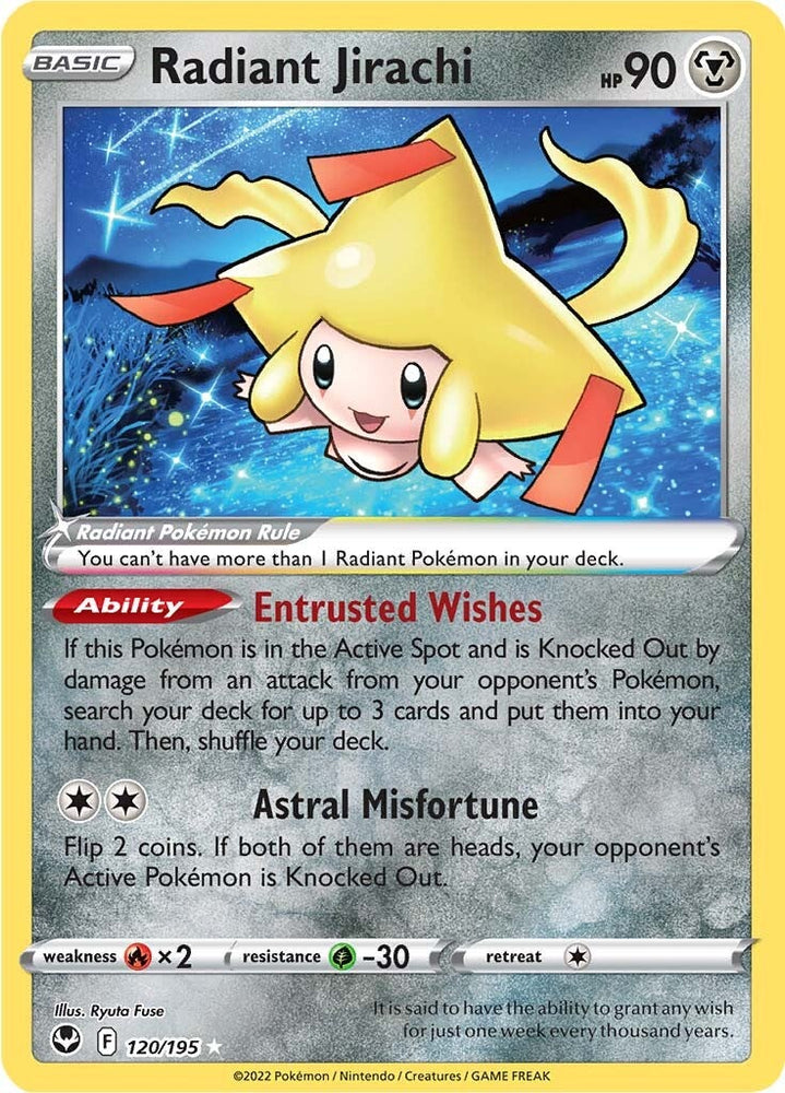 Radiant Jirachi (120/195) [Sword &amp; Shield: Silver Tempest] 