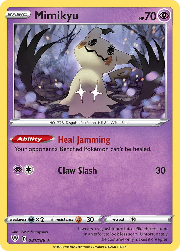 Mimikyu (081/189) (Cosmos Holo) [Sword &amp; Shield: Darkness Ablaze] 