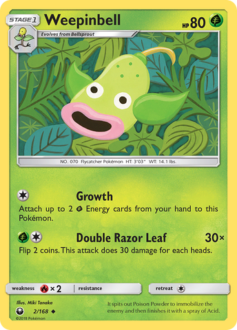 Weepinbell (2/168) [Sun &amp; Moon: Celestial Storm] 