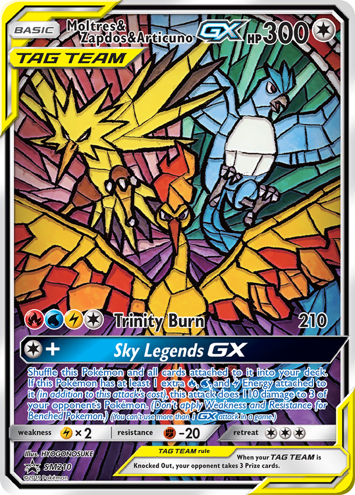 Moltres &amp; Zapdos &amp; Articuno GX (SM210) [Sun &amp; Moon: Black Star Promos] 