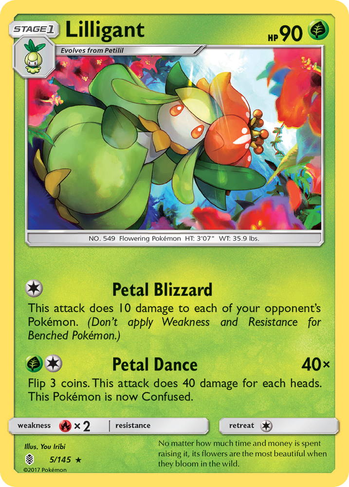 Lilligant (5/145) [Sun &amp; Moon: Guardians Rising] 