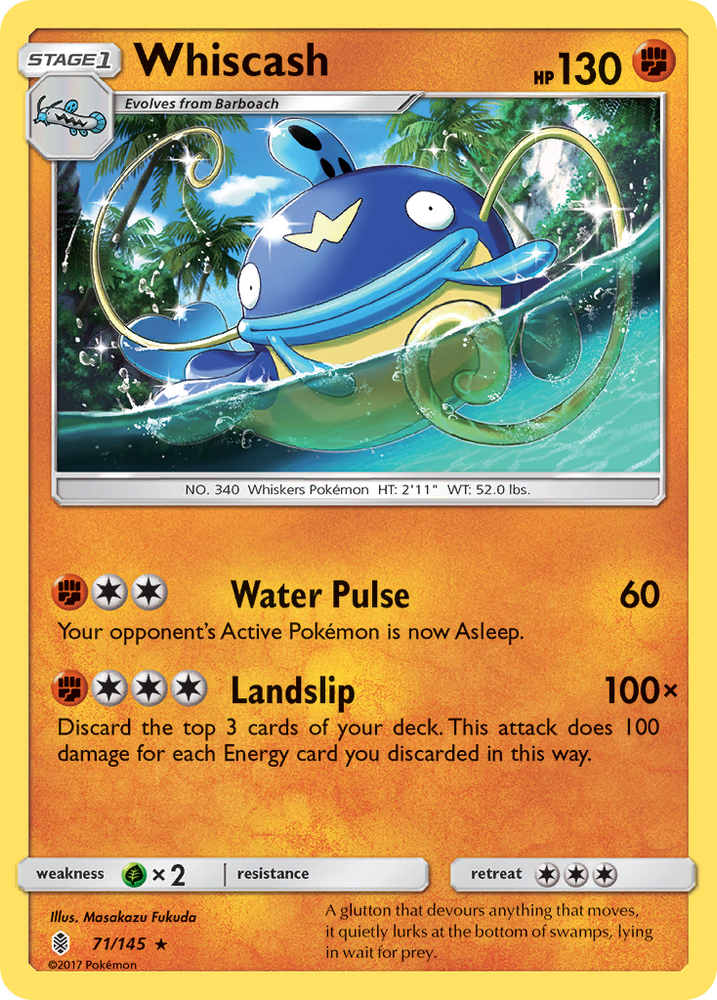 Whiscash (71/145) [Sun &amp; Moon: Guardians Rising] 