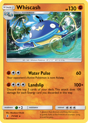 Whiscash (71/145) [Sun &amp; Moon: Guardians Rising] 