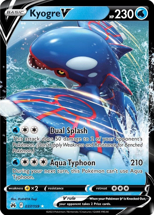 Kyogre V (037/159) [Sword &amp; Shield: Crown Zenith] 