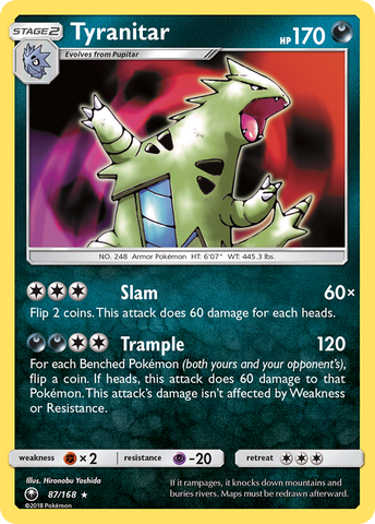 Tyranitar (87/168) [Sun &amp; Moon: Celestial Storm] 