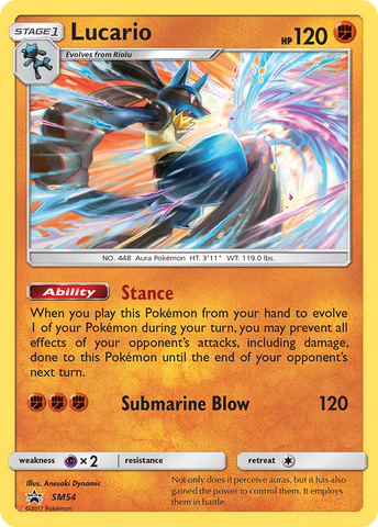 Lucario (SM54) [Sun &amp; Moon: Black Star Promos] 