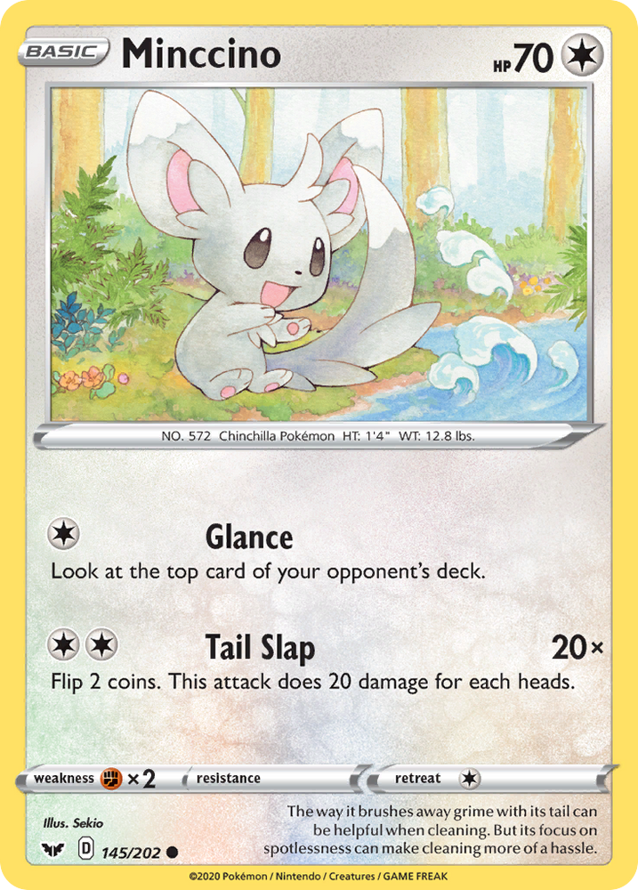 Minccino (145/202) [Sword &amp; Shield: Base Set] 