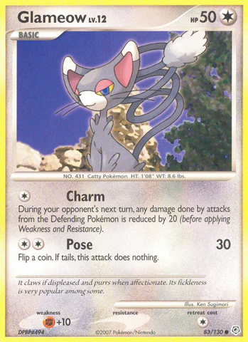Glameow (83/130) [Diamond &amp; Pearl: Base Set] 