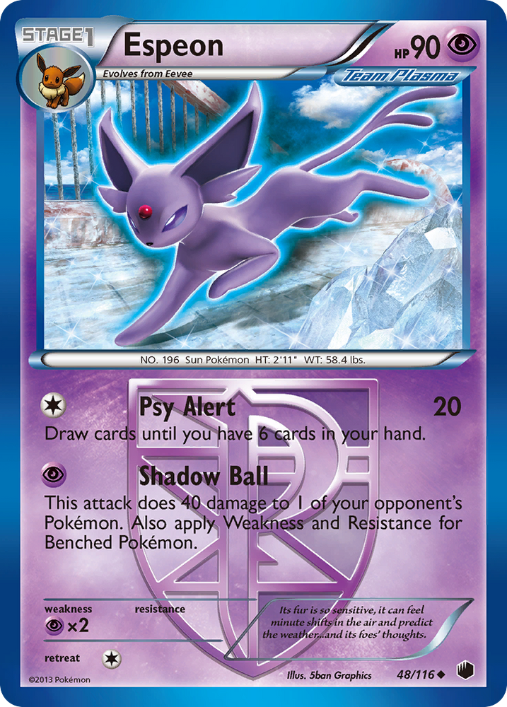 Espeon (48/116) [Black &amp; White: Plasma Freeze] 