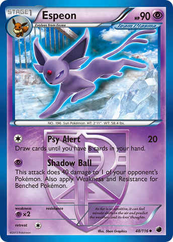 Espeon (48/116) [Black &amp; White: Plasma Freeze] 