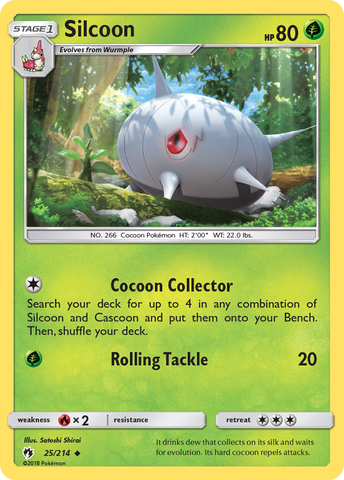 Silcoon (25/214) [Sun &amp; Moon: Lost Thunder] 