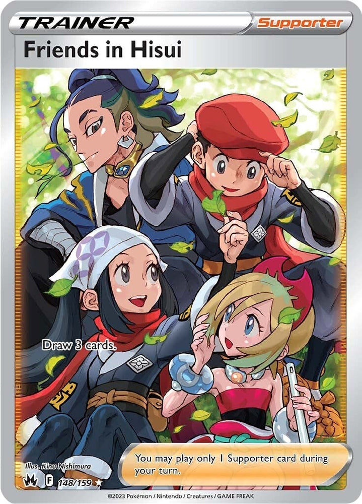 Friends in Hisui (148/159) (Full Art) [Sword &amp; Shield: Crown Zenith] 