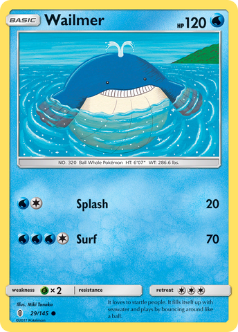 Wailmer (29/145) [Sun &amp; Moon: Guardians Rising] 