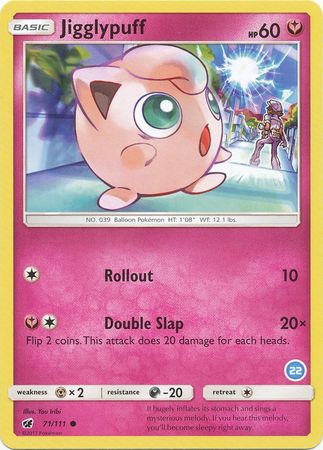 Jigglypuff (71/111) (Exclusive Deck #22) [Sun &amp; Moon: Trainer Kit - Alolan Ninetales] 