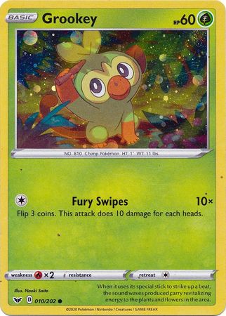 Grookey (010/202) (Cosmos Holo) [Sword &amp; Shield: Base Set] 