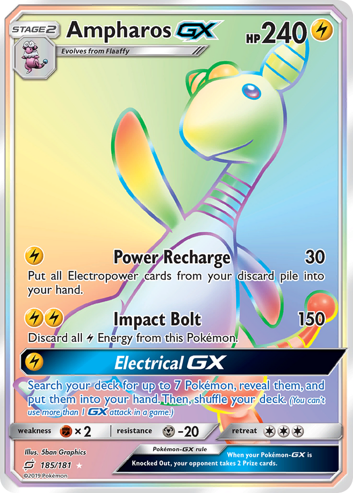 Ampharos GX (185/181) [Sun &amp; Moon: Team Up] 